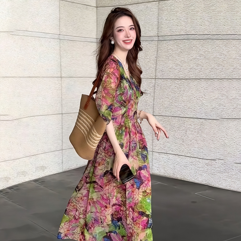 洋氣度假風長裙