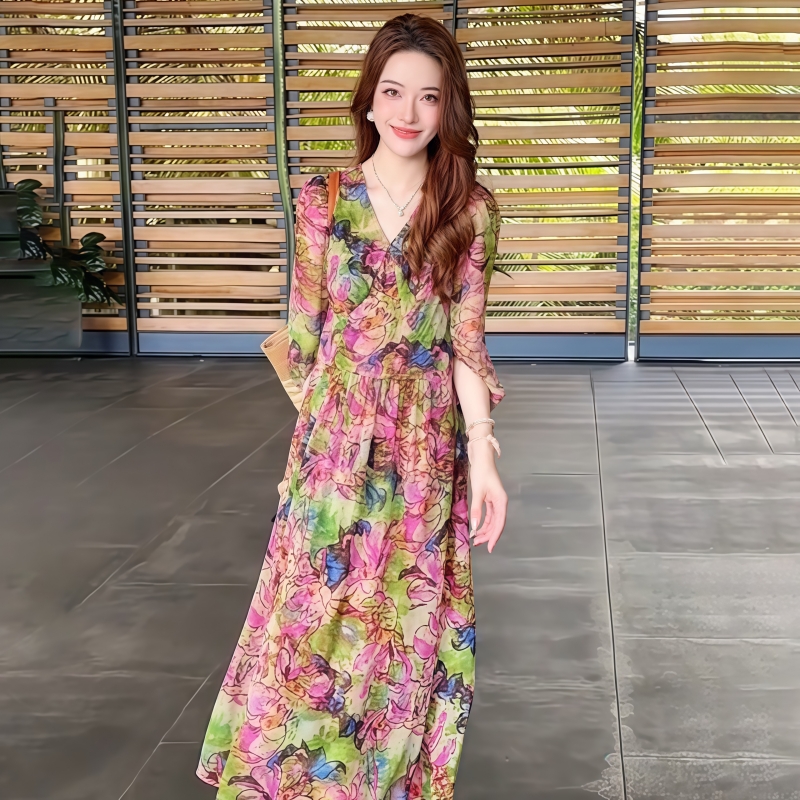 洋氣度假風長裙